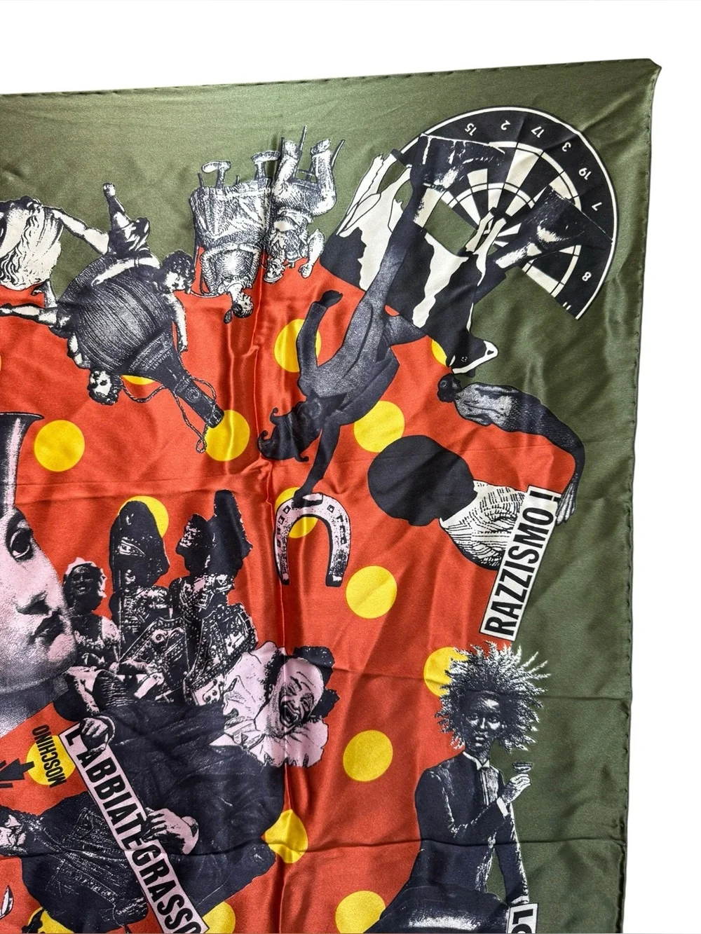 Moschino Larioseta Como Silk Scarf Vintage